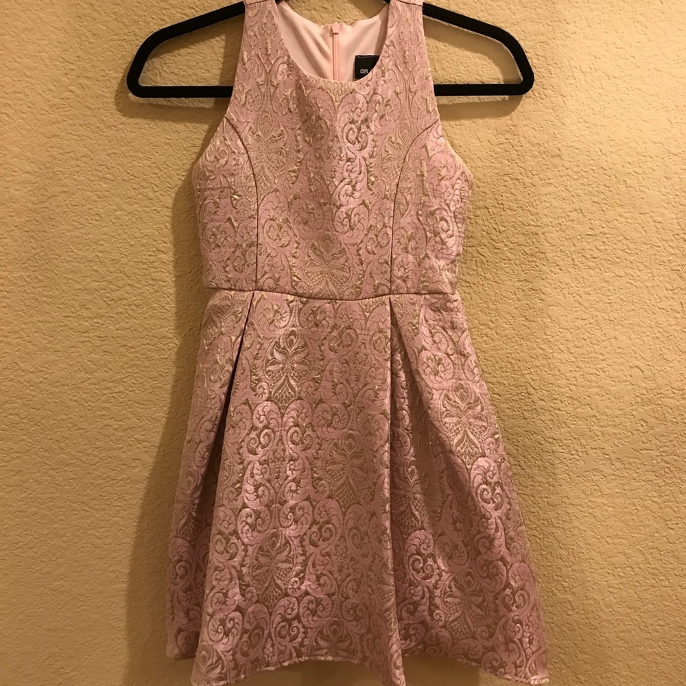 Pink and Gold Dress